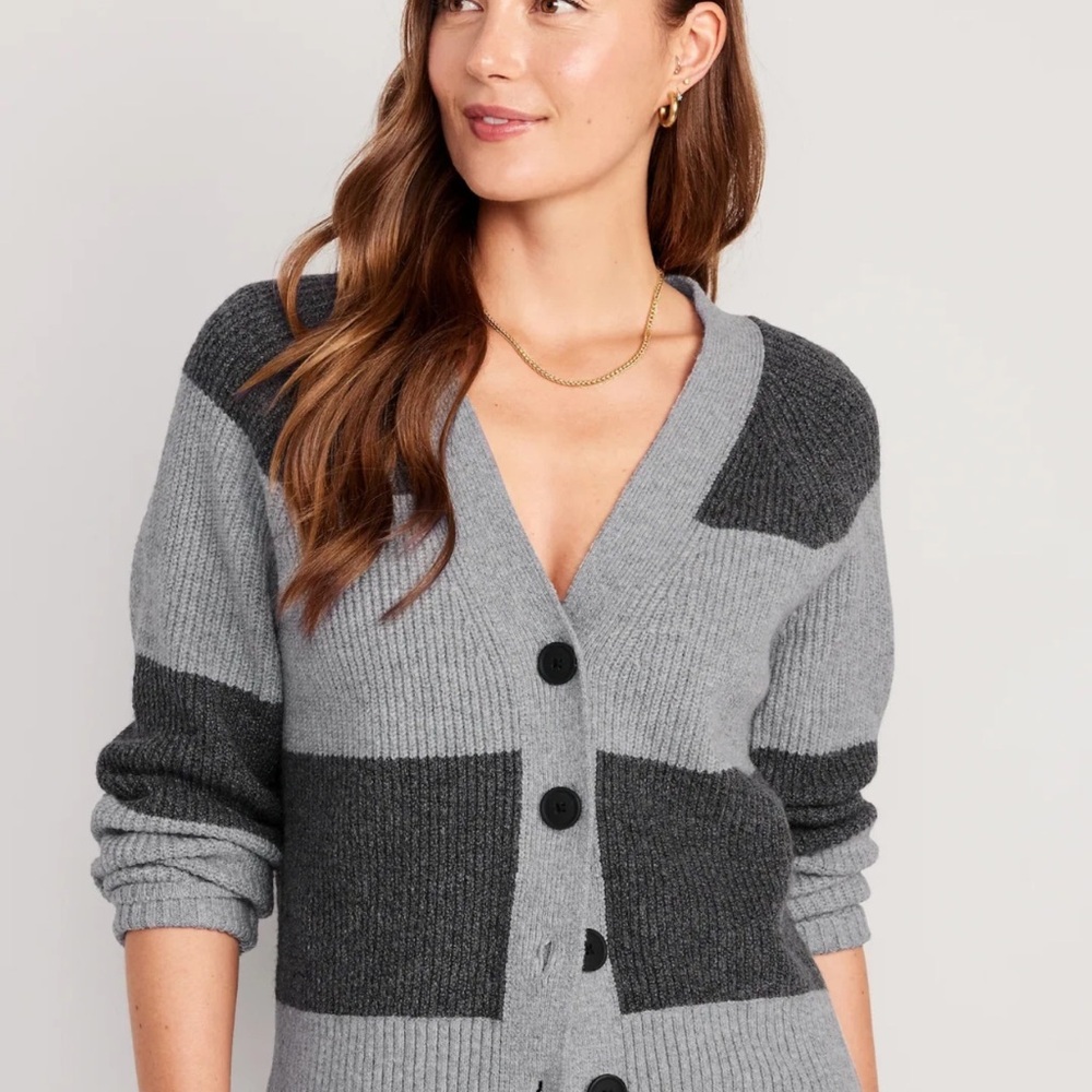 Old Navy Two-Tone Gray Women's Cardigan